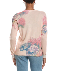 Autumn Cashmere Autumn Cashmere Floral Print Relax Crewneck Cashmere Sweater