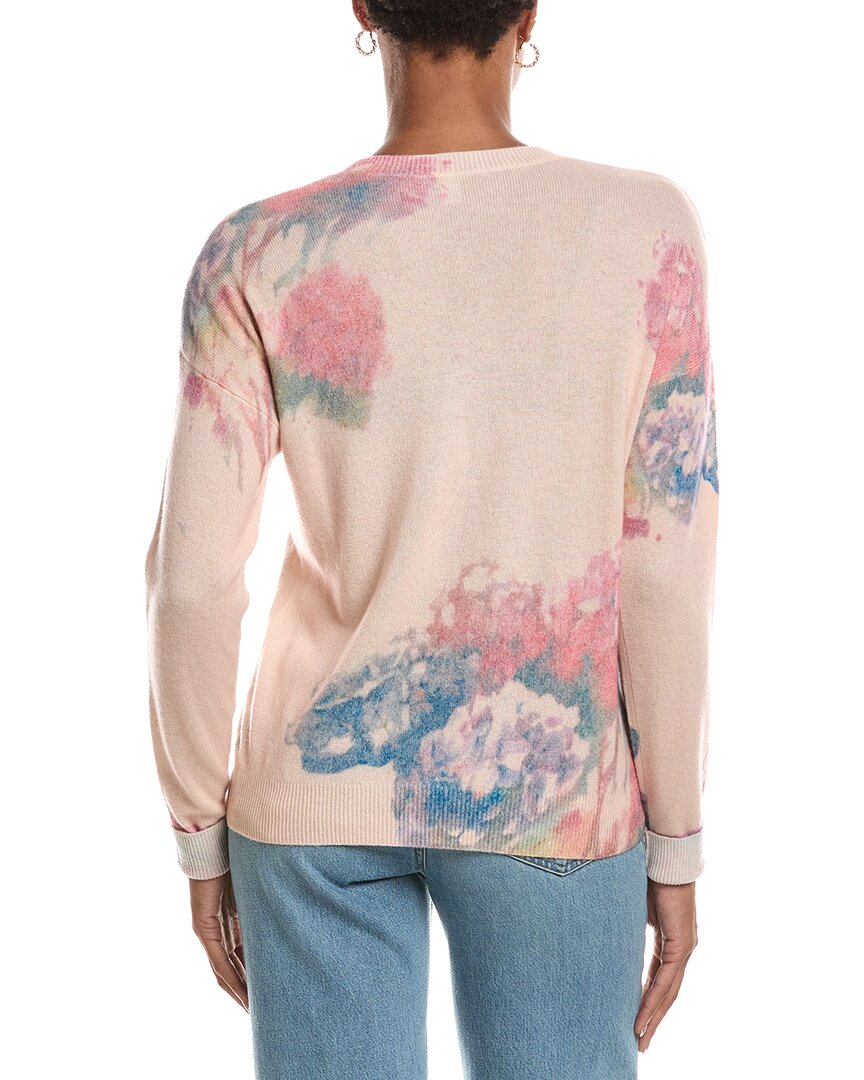 Autumn Cashmere Autumn Cashmere Floral Print Relax Crewneck Cashmere Sweater