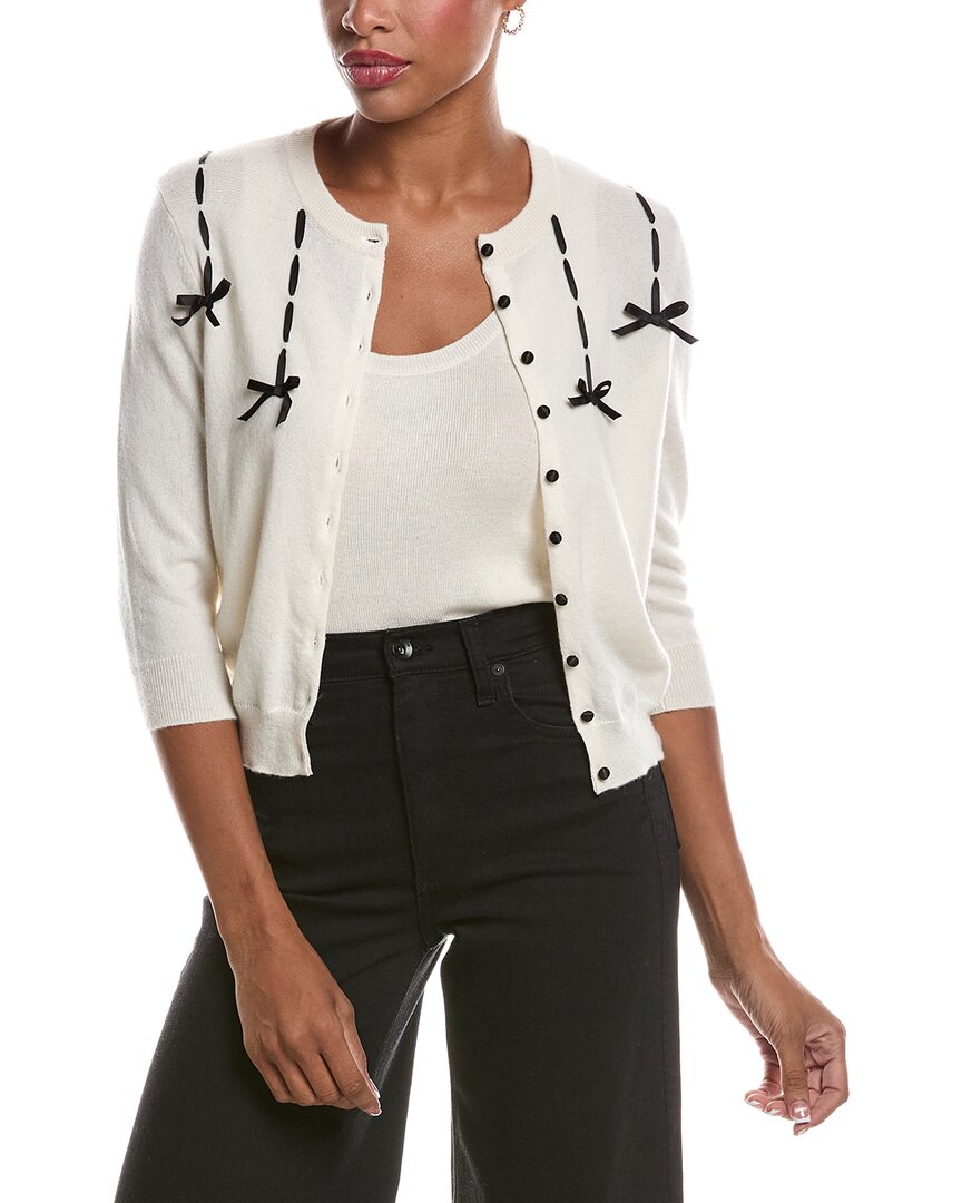 Autumn Cashmere Autumn Cashmere Black Ribbon Cashmere Cardigan