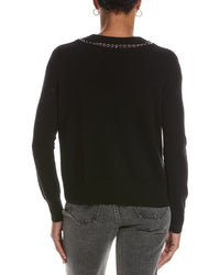 Autumn Cashmere Autumn Cashmere Chain Crewneck Cashmere Sweater