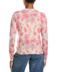 Autumn Cashmere Autumn Cashmere Watercolor Floral Print Crewneck Cashmere Sweater