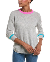 Autumn Cashmere Autumn Cashmere Shirttail Crewneck Cashmere Sweater
