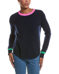 Autumn Cashmere Autumn Cashmere Shirttail Crewneck Cashmere Sweater