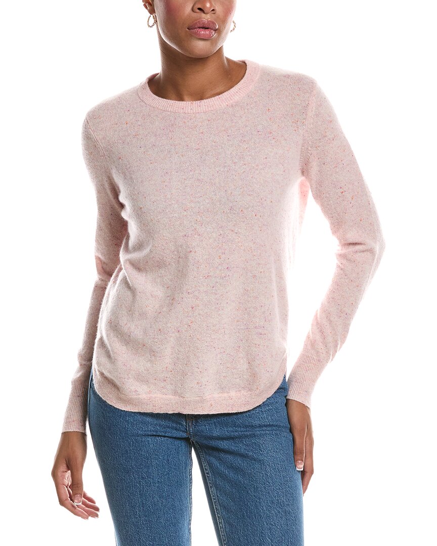 Autumn Cashmere Autumn Cashmere Solid Shirttail Crewneck Cashmere Sweater