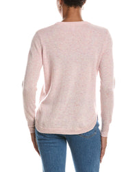 Autumn Cashmere Autumn Cashmere Solid Shirttail Crewneck Cashmere Sweater