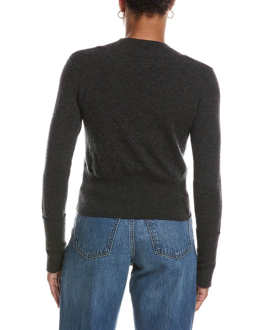 Autumn Cashmere Autumn Cashmere V-Neck High Cuff Cashmere Sweater