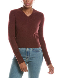 Autumn Cashmere Autumn Cashmere V-Neck High Cuff Cashmere Sweater