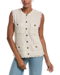 Autumn Cashmere Autumn Cashmere Long Tweed Vest