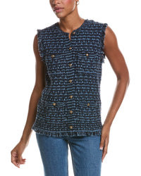 Autumn Cashmere Autumn Cashmere Long Tweed Vest