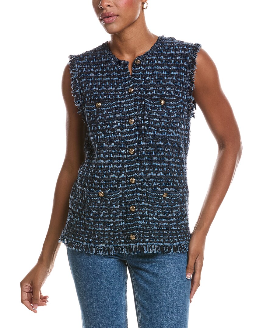 Autumn Cashmere Autumn Cashmere Long Tweed Vest