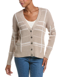 Autumn Cashmere Autumn Cashmere Plaid Shaker Cardigan
