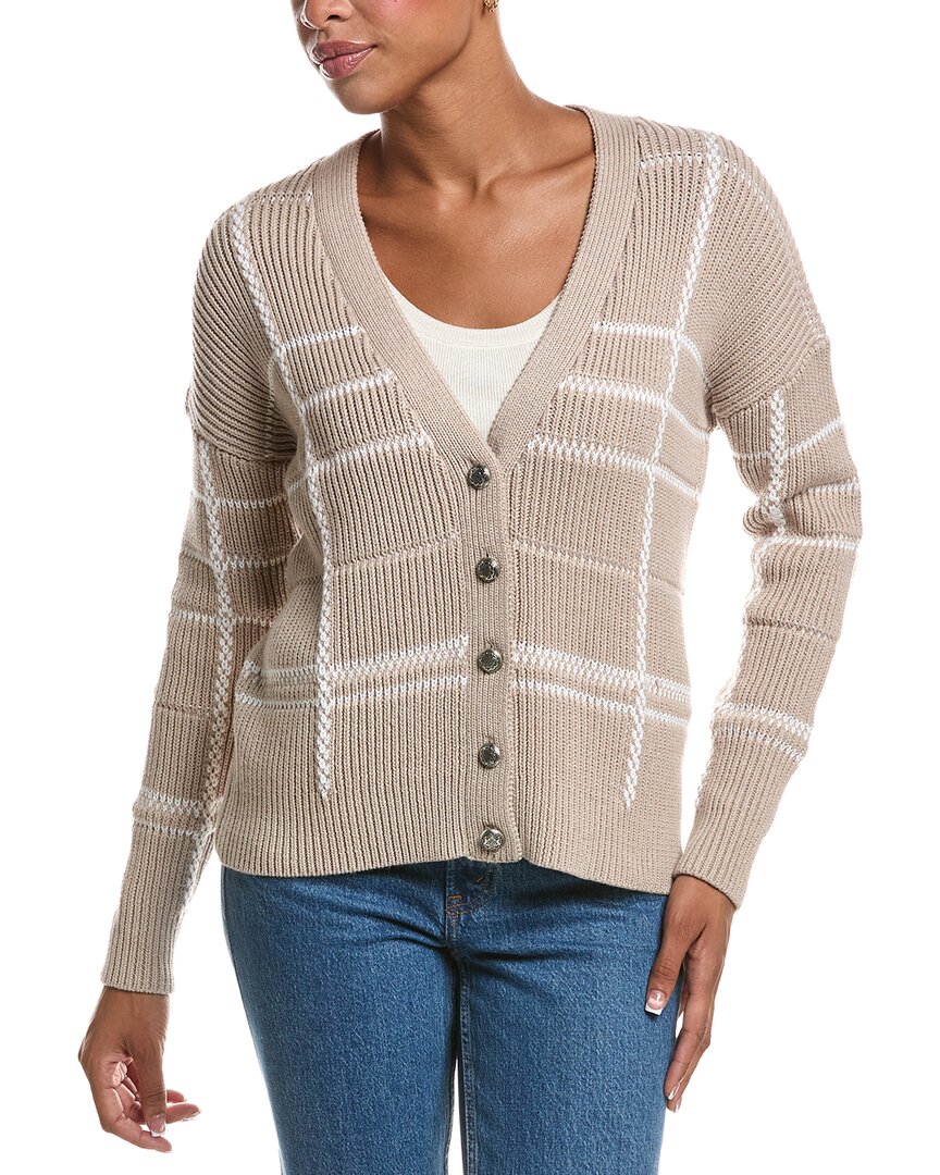 Autumn Cashmere Autumn Cashmere Plaid Shaker Cardigan