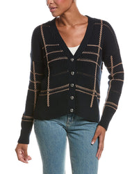 Autumn Cashmere Autumn Cashmere Plaid Shaker Cardigan