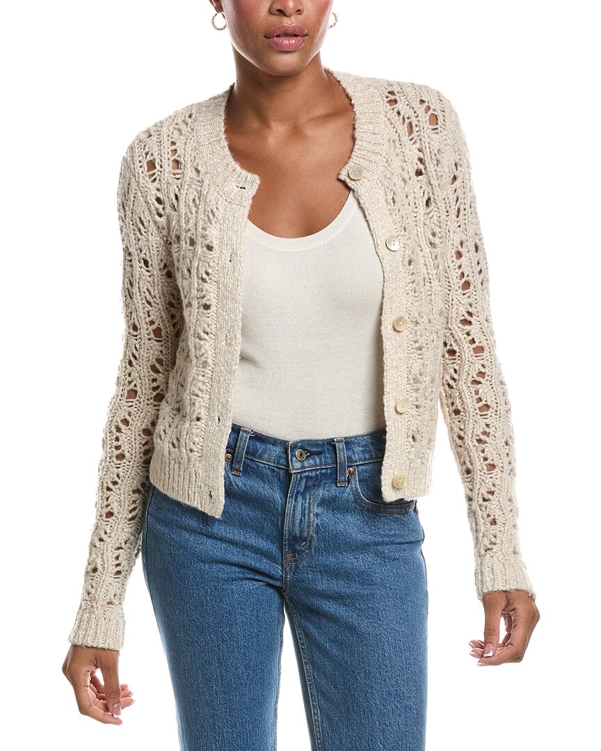 Autumn Cashmere Autumn Cashmere Boxy Stitchery Cardigan