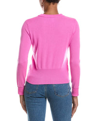 Autumn Cashmere Autumn Cashmere Contrast Side Seam Crewneck Cashmere Sweater
