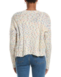 Autumn Cashmere Autumn Cashmere Confetti Cable Boxy Wool & Alpaca-Blend Cardigan
