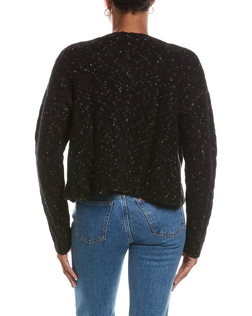 Autumn Cashmere Autumn Cashmere Confetti Cable Boxy Wool & Alpaca-Blend Cardigan