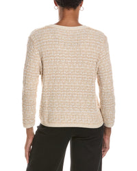Autumn Cashmere Autumn Cashmere Cropped Texture Stitch V-Neck Jacket