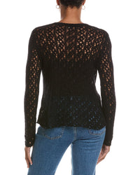 Autumn Cashmere Autumn Cashmere Open Pointelle Crewneck Cashmere Sweater