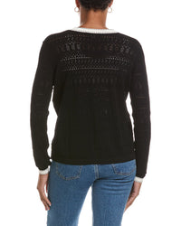 Autumn Cashmere Autumn Cashmere Pointelle V-Neck Cardigan