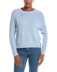 Autumn Cashmere Autumn Cashmere Popcorn Raglan Crewneck Sweater