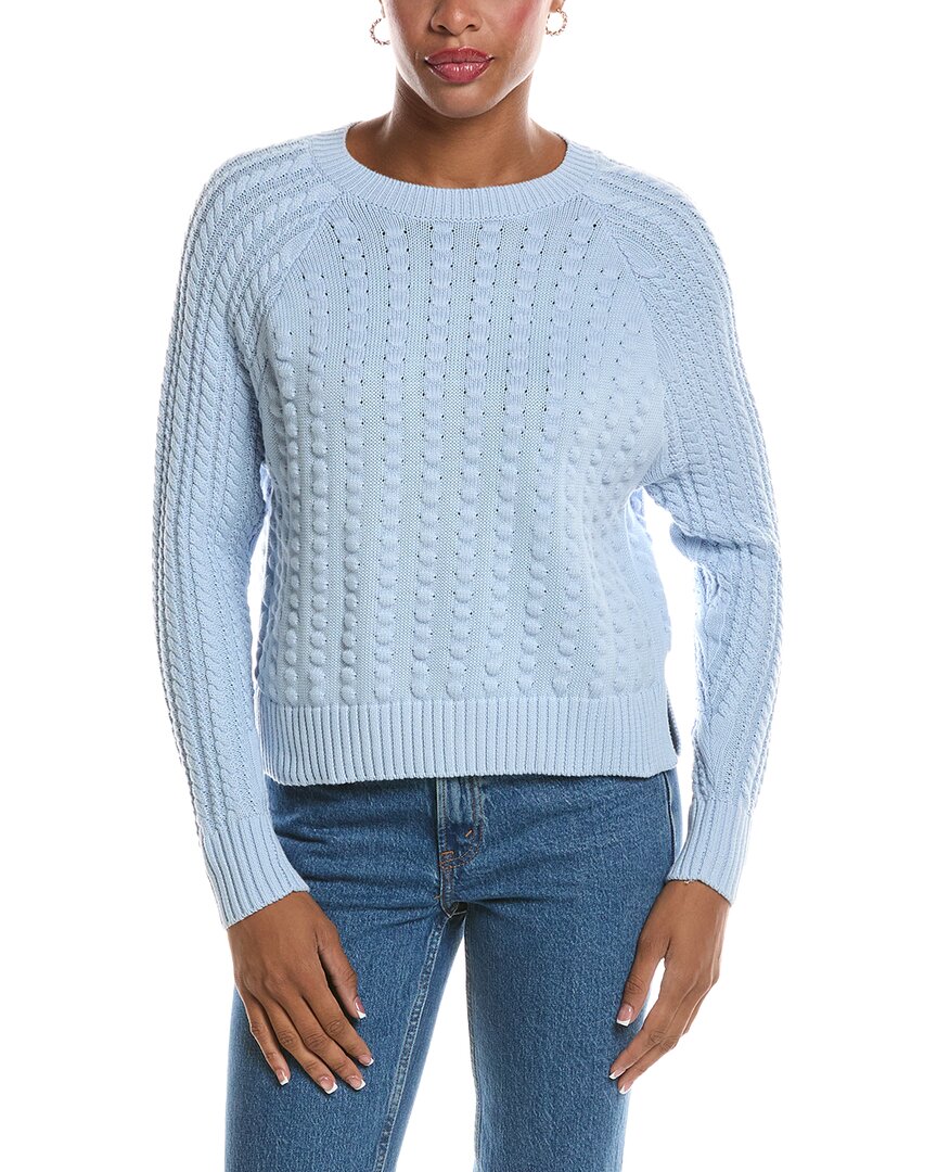 Autumn Cashmere Autumn Cashmere Popcorn Raglan Crewneck Sweater