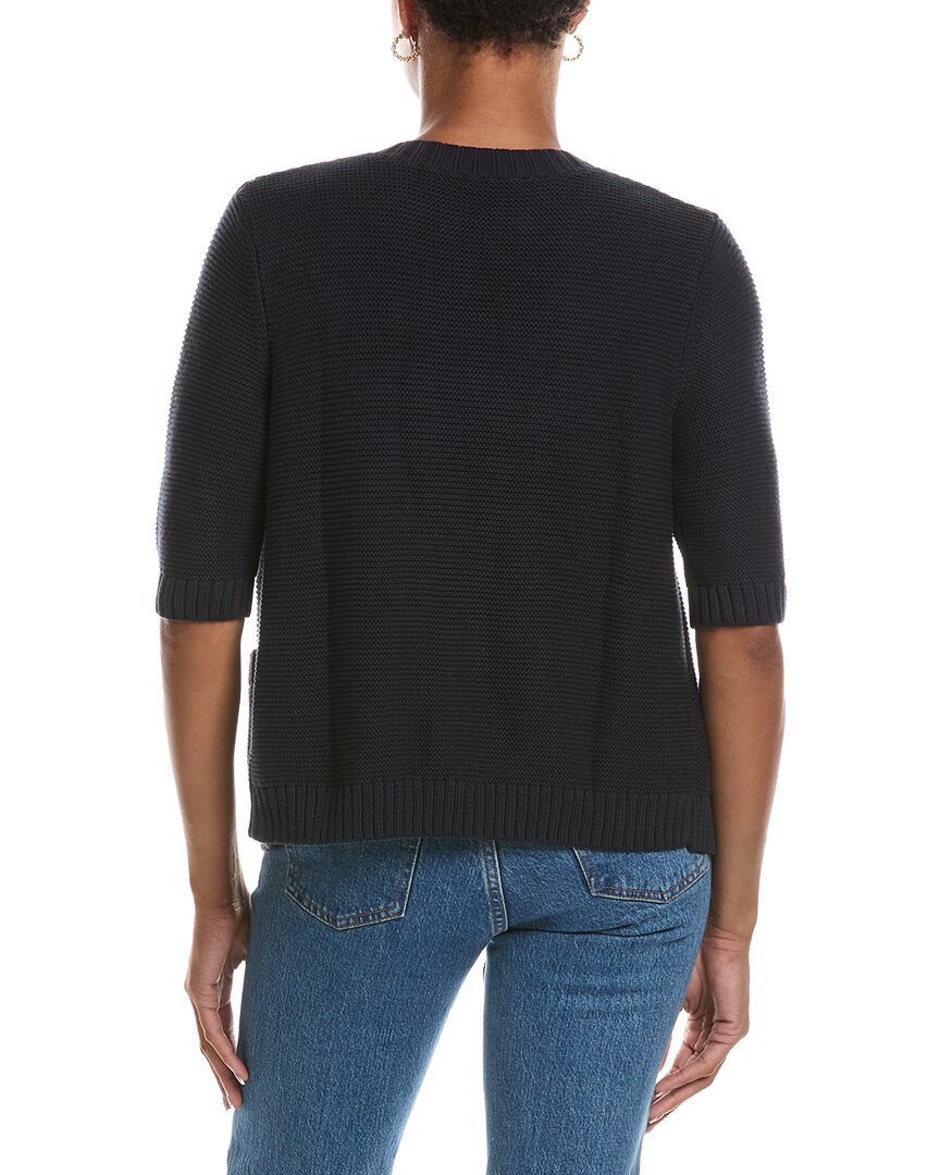 Autumn Cashmere Autumn Cashmere Button Front Elbow Sleeve Jacket