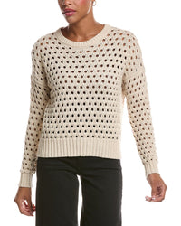 Autumn Cashmere Autumn Cashmere Mesh Crewneck Sweater