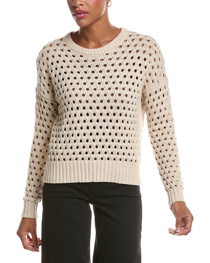 Autumn Cashmere Autumn Cashmere Mesh Crewneck Sweater