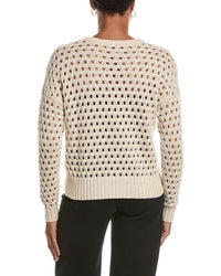 Autumn Cashmere Autumn Cashmere Mesh Crewneck Sweater