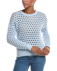 Autumn Cashmere Autumn Cashmere Mesh Crewneck Sweater