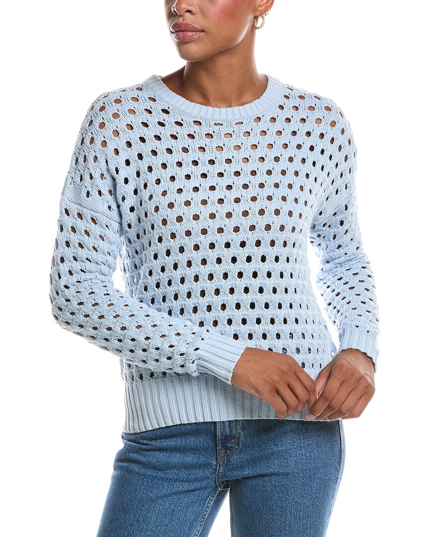 Autumn Cashmere Autumn Cashmere Mesh Crewneck Sweater