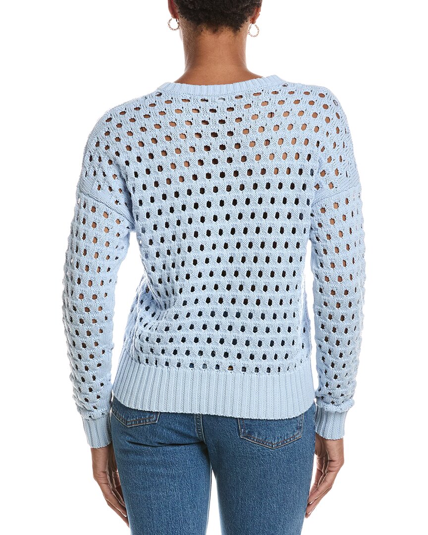 Autumn Cashmere Autumn Cashmere Mesh Crewneck Sweater
