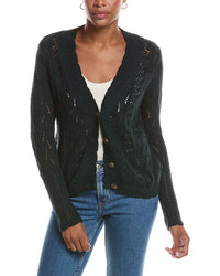 Autumn Cashmere Autumn Cashmere Stitchery Patchwork V-Neck Cardigan