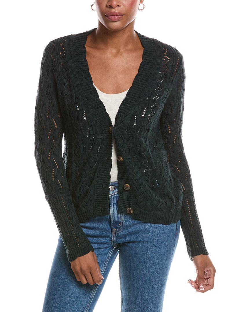 Autumn Cashmere Autumn Cashmere Stitchery Patchwork V-Neck Cardigan