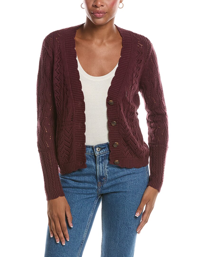 Autumn Cashmere Autumn Cashmere Stitchery Patchwork V-Neck Cardigan