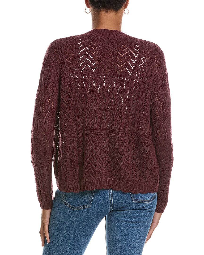 Autumn Cashmere Autumn Cashmere Stitchery Patchwork V-Neck Cardigan