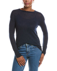 Autumn Cashmere Autumn Cashmere Distressed Sheer Cashmere Sweater