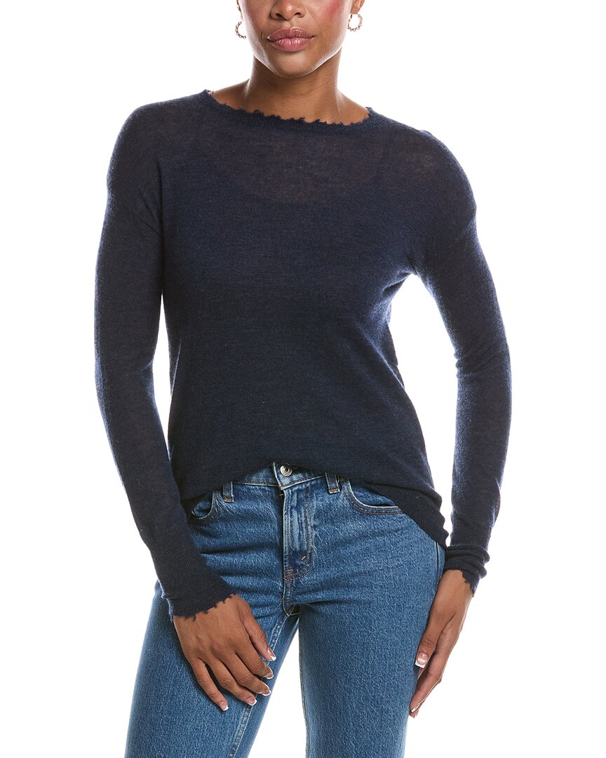 Autumn Cashmere Autumn Cashmere Distressed Sheer Cashmere Sweater