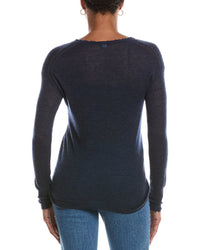 Autumn Cashmere Autumn Cashmere Distressed Sheer Cashmere Sweater