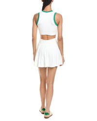 Marion 2Pc 5.5In Contrast Trim Tennis Skirt & Padded Top Set