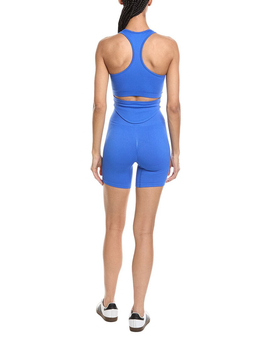 Marion 2Pc 6In Back Cutout Top & Biker Short Set