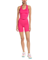 Marion 2Pc 6In Back Cutout Top & Biker Short Set