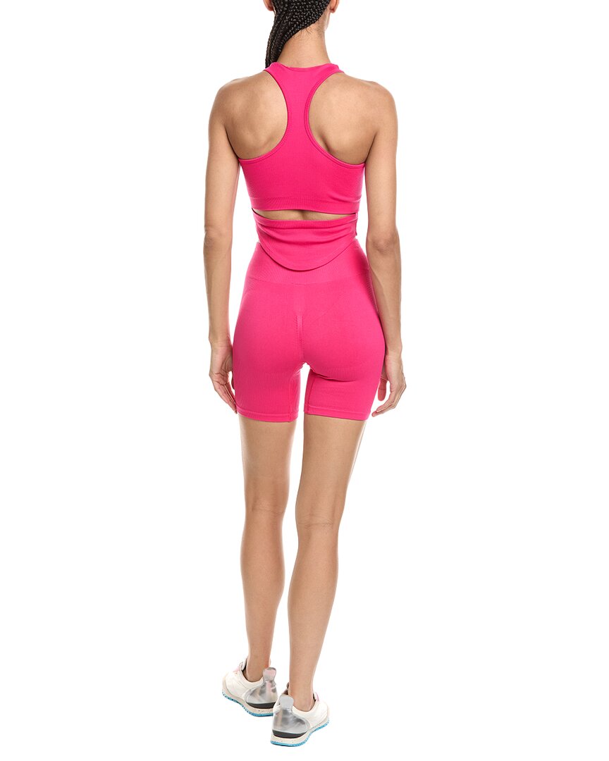 Marion 2Pc 6In Back Cutout Top & Biker Short Set