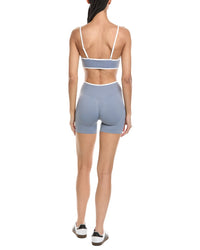 Marion 2Pc 5.5In Contrast Bra & High Rise Yoga Short Set
