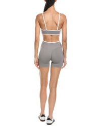 Marion 2Pc 5.5In Contrast Bra & High Rise Yoga Short Set