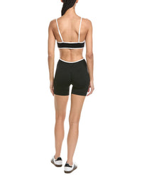 Marion 2Pc 5.5In Contrast Bra & High Rise Yoga Short Set