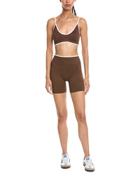 Marion 2Pc 5.5In Contrast Bra & High Rise Yoga Short Set