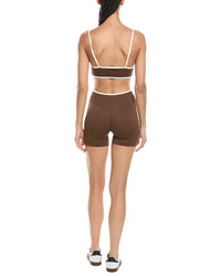 Marion 2Pc 5.5In Contrast Bra & High Rise Yoga Short Set