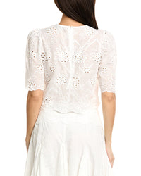 Estellina Eyelet Top